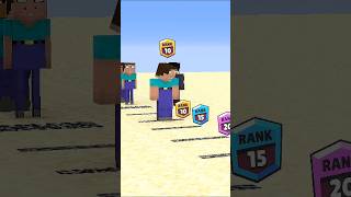 Steve Brother Rank Challenge In Minecraft 🤯 By BigSchoolMinecraft  shorts minecraft [upl. by Broderic515]