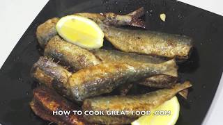 Simple Fried Sardines Recipe Video  Fish [upl. by Takken]