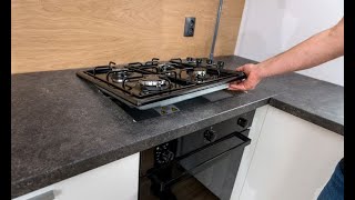 BuiltIn HOB Installation Modular kitchen Step by Step hob builtinhob stove [upl. by Hurwit]