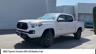 2022 Toyota Tacoma White Cement wFabric Seat Trim FB madera Visalia Fresno Financing Clovis Used s [upl. by Halilahk]