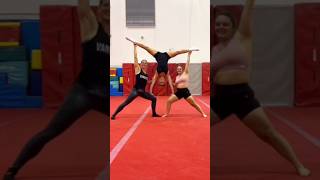 Super fun acro trio challenge balance yoga handstands [upl. by Waldo]