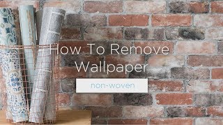 How To Remove NonWoven Wallpaper [upl. by Irabaj]