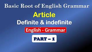 Fundamental Concept Of Article  definite and indefinite Article A An and The [upl. by Nee]