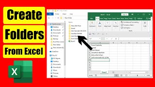 How to Create Folders From Excel As You Type [upl. by Yvi919]