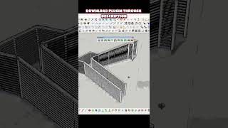 Sketchup tutorial  FENCE MAKER PLUGIN tutorial sketchup [upl. by Liagaba1]