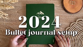 2024 yearly bullet journal setup  beginner friendly amp simple  PLAN WITH ME [upl. by Beauregard]