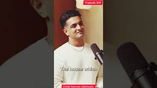 SRKs Mannat Vashtu FtAcharaya Pankit Goyal shorts podcast ranveerallahbadia viralshorts [upl. by Elleval]