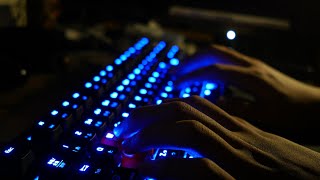 【音フェチ・ASMR 】青軸ゲーミングキーボードタイピング MX blue switch typing [upl. by Ytsenoh]