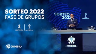 Sorteo 2022  Fase de Grupos  CONMEBOL Libertadores  CONMEBOL Sudamericana [upl. by Yvaht]