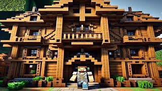 Minecraft Part2 Making house and Full diamond armour minecraft [upl. by Arbma]