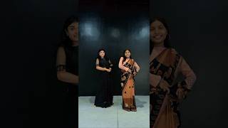 Saree ke fall sa dance cover by Minakshi X Shivani  youtubeshorts trending dance dancevideo [upl. by Llemart]