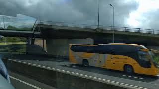 Glasgow to Cumbernauld by Citylink Bus Scotland UK [upl. by Lubet]