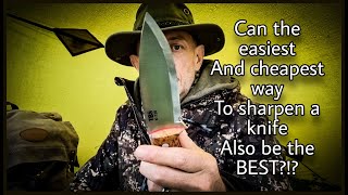 The Absolute Best Knife Sharpening Method  Cheap  Easy [upl. by Eimmak]