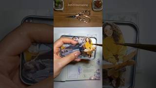 ASMR Aesthetic scrapbooking with me asmr relaxing sound short joyofjournaling art journaling [upl. by Htrag168]