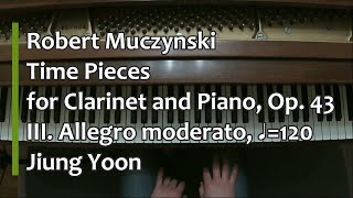 Weber  Concertino Op26 for Clarinet and Orchestra Piano Accompaniment Slow [upl. by Eglantine609]