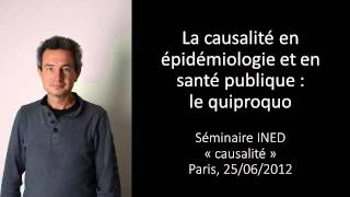 La causalité en épidémiologie et en santé publique  le quiproquo [upl. by Gnoud]