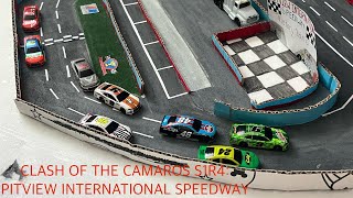 NASCAR Stop Motion Clash of the Camaros Season 1 Race 4 Pitview International Speedway [upl. by Armillda]