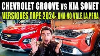 CHEVROLET GROOVE 2024 VS KIA SONET 2024 🔴 CUAL VALE LA PENA  🔴 [upl. by Ausoj]