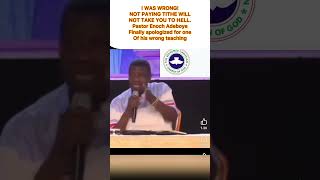 Pastor Enoch Adeboye Finally apologize for one Of his wrong teaching short shortfeed subscribe [upl. by Lin]