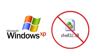 Deleting shell32dll from Windows XP [upl. by Rabassa]