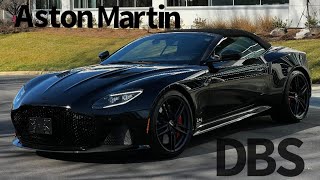 The 2022 Aston Martin DBS Superleggera Volante Start Up Walk Around Test Drive [upl. by Arriec]