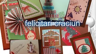 Top 10 felicitări handmade CRĂCIUN 🎁🎉😙 [upl. by Eedissac]