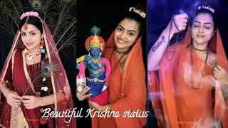 Meera ke prabhu Giridhar nagarBeautiful Krishna WhatsApp StatusSachet ParamparaInstagram Reel [upl. by Enilaf]