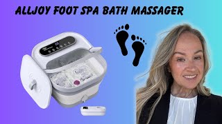 Honest Review of the ALLJOY Foot Spa Bath Massager [upl. by Criswell612]