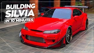 Building a Nissan Silvia S15 in 10 Minutes [upl. by Eeralih53]