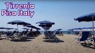 Tirrenia Pisa Italy  Clean And Beautiful Beach Resort In Tirrenia  Mama Jhes Vacation 2022 [upl. by Adoh]