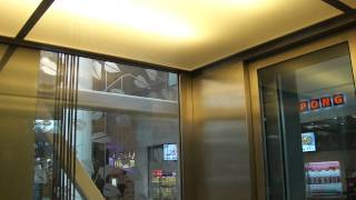 Schindler EuroLift MRL Traction elevator  Sollentuna Mall Stockholm Sweden [upl. by Naveb]