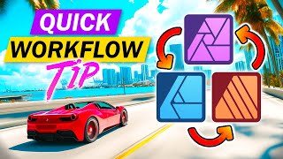 EASILY Work Across Affinity Apps  Tutorial for Affinity Designer Photo Publisher [upl. by Nerradal]