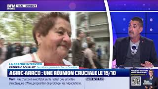 Frédéric Souillot Force Ouvrière  retraites les syndicats prêts à discuter [upl. by Intyre]