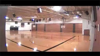 Tornado Destroying A School Gym In Seconds [upl. by Nurav]