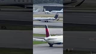 Gulfstream G650ER Aerospace landing with no reverse thrust west palm beach 🏝️ aviationchannel [upl. by Bertila]