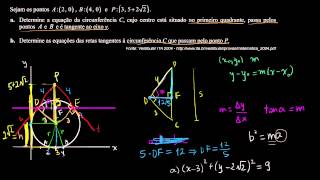 Circunferências e retas tangentes  ITA 2004 parte 2 [upl. by Utir220]