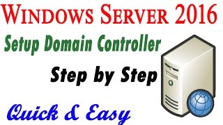 Windows Server 2016 How to install an Active Directory Domain Controller [upl. by Fatima547]