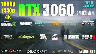 RTX 3060 in late 2023  Test in 28 Games  1080p 1440p 4K  Gaming Test [upl. by Edelson]