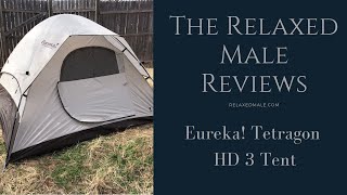 Eureka Tetragon HD 3 3 person Tent with set up and take down [upl. by Ezalb969]