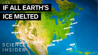 How Earth Would Look If All The Ice Melted  Science Insider [upl. by Yks]