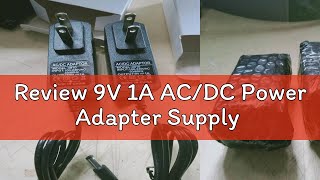 Review 9V 1A ACDC Power Adapter Supply [upl. by Yddeg]