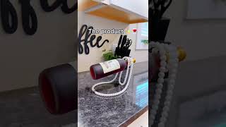 These floating wine rack holders are supreme👍🏻 winerack winebar diy wineholder [upl. by Aura]