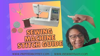 Sewing Machine Stitch Guide  From Basic to Fancy [upl. by Lajet228]