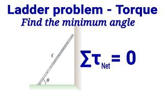 Torque Ladder problem  Rotational Equilibrium [upl. by Arinaj]