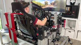 INSANE SIM RACING MOTION SIMUALTOR 😲😲😲 DIRT Rally 20 on the LIMIT [upl. by Filip]