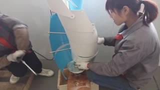 Spiral vertical wind turbine installation video 5 [upl. by Redford]