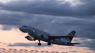 Air Canada A319114 Takeoff YUL Montreal [upl. by Trumann]