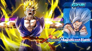 STR LR GOHAN VS BEAST GOHAN SUPREME MAGNIFICENT BATTLEDokkan Battle [upl. by Naesad]