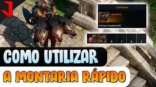 COMO UTILIZAR A MONTARIA COM APENAS UM BOTÃO NO LOST ARK [upl. by Kolnos]