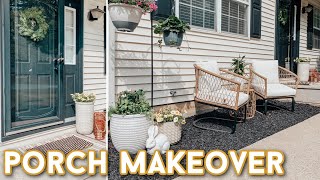 DIY FRONT PORCH MAKEOVER  DECORATING IDEAS  LANDSCAPING  HOUSE PROJECTS [upl. by Assilak]